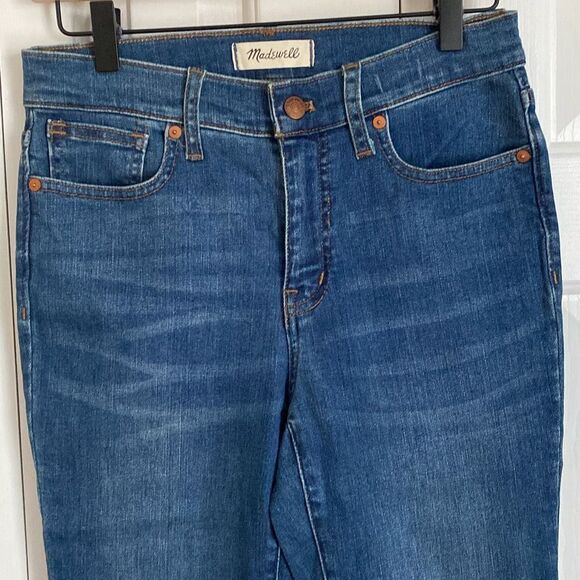 Madewell 9 Inches Mid Rise Skinny Jeans Pleasant Wash Size 26 - Picture 4 of 12